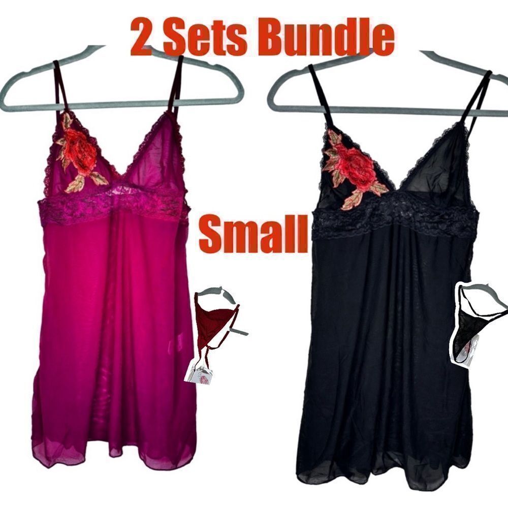 Lingerie for Women Sexy Lace Sleepwear Dress Cotton Chemise Nightgown Mini Teddy